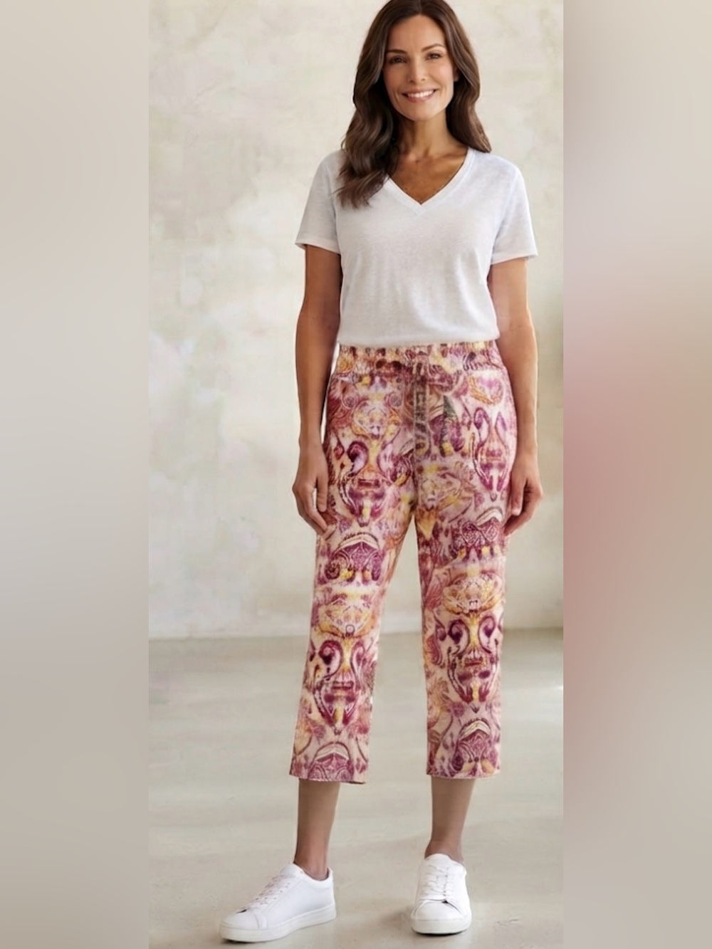 Messini Capri Wide Leg Pants #8923